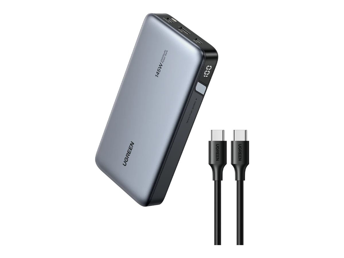 UGREEN 145W Two-way Fast Charging Powerbank - Grå - 25000 mAh