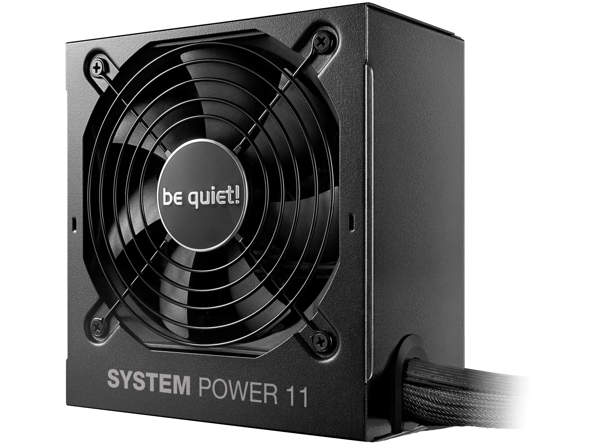 be quiet! System Power 11 - Strømforsyning (intern) - ATX12V 3.1/ EPS12V 2.92 - 80 PLUS Bronze - AC 200-240 V - 450 Watt - aktiv PFC - sort