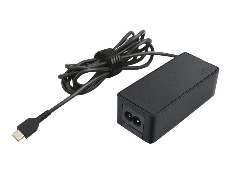 Lenovo USB-C 45W AC Adapter - Strømforsyningsadapter - 45 Watt - for IdeaPad 3 CB 14  4G 14Q8C05  5 14  5 15  5 CB 14  5G 14Q8X05  IdeaPad Flex 5 Chrome 13