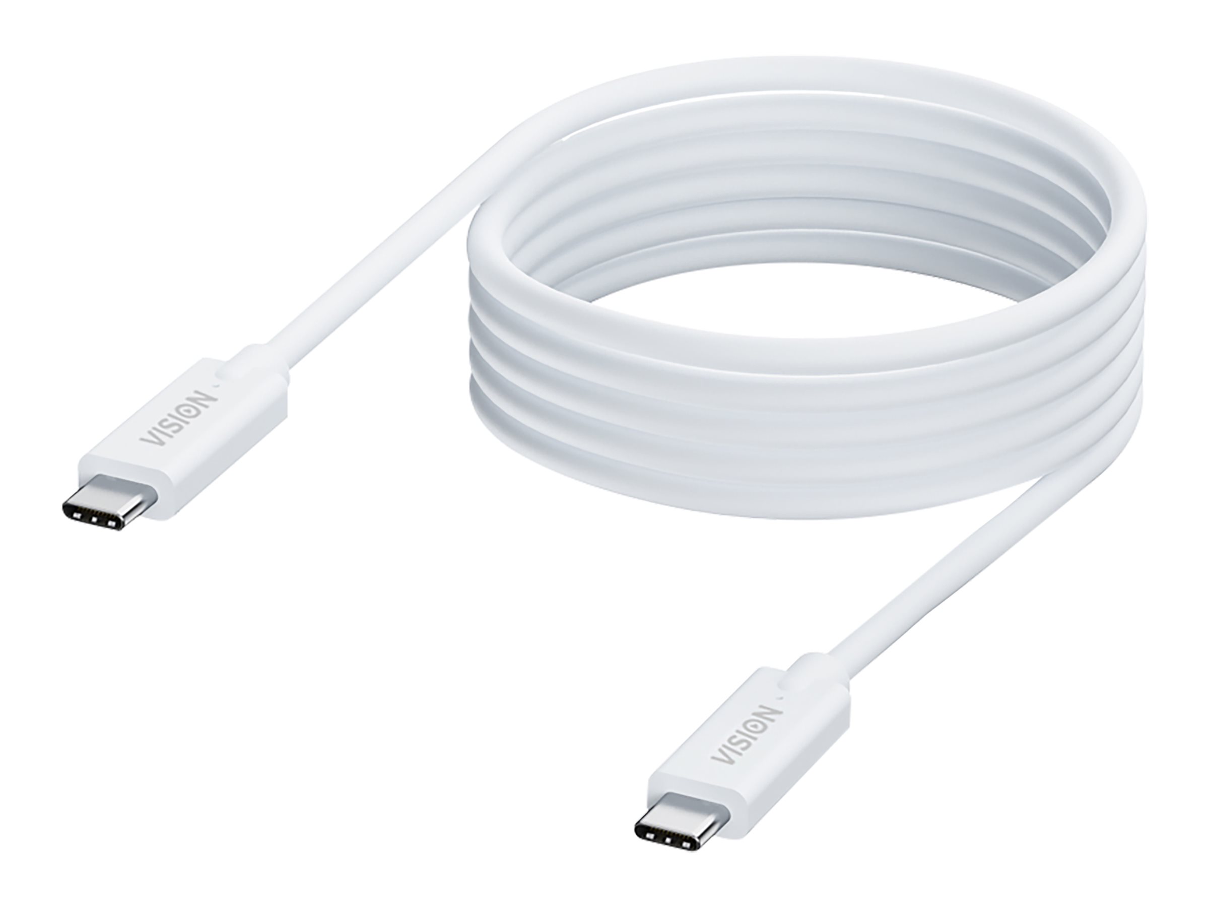 Vision Tc 4musbc Usb-kabel 4 M Usb 3.2 Gen 2 (3.1 Gen 2) Usb C Hvid 4m Usb-c Usb-c Hvid
