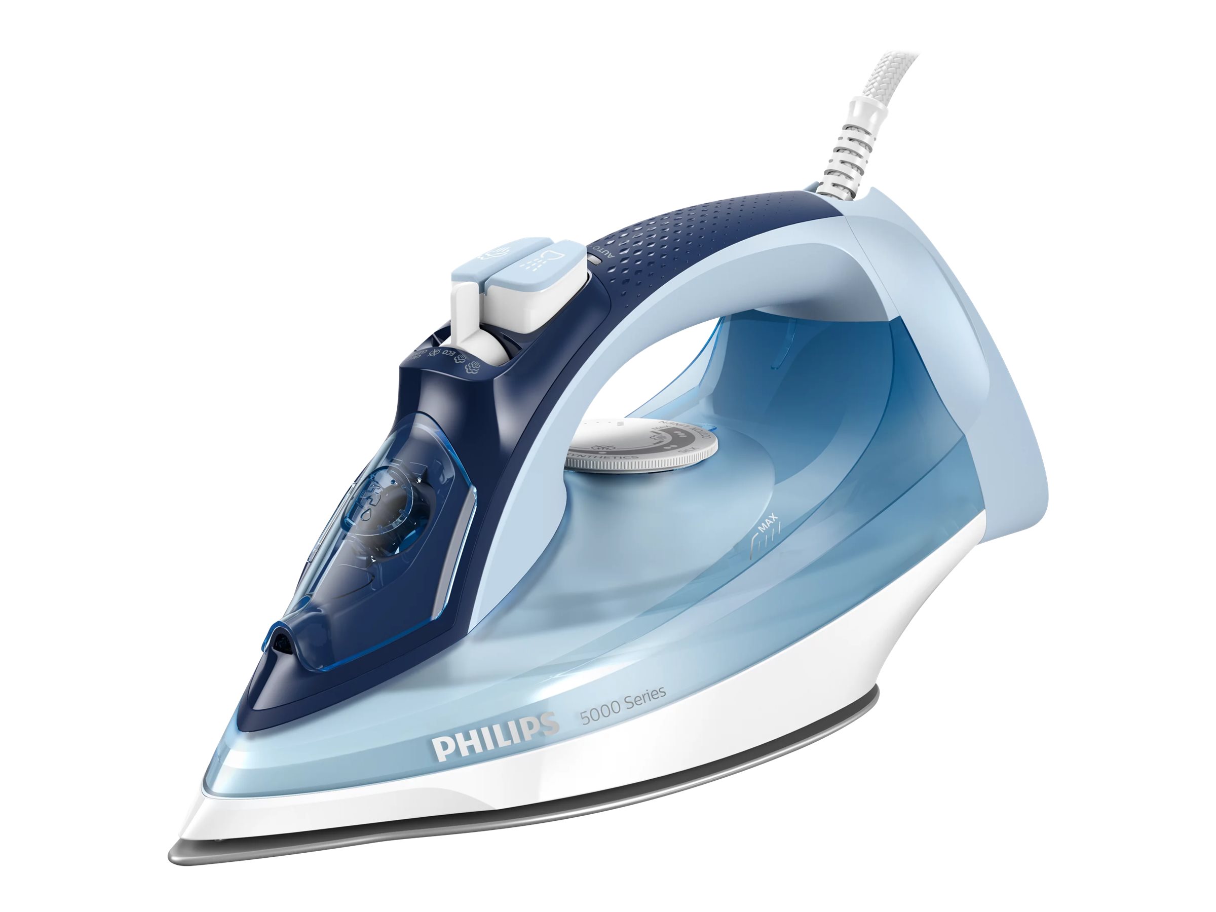 Philips 5000 series DST5030 - Dampstrygejern - såleplade: SteamGlide Plus - 2400 W