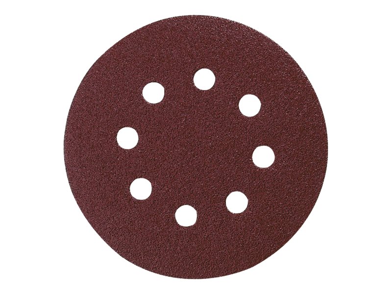 Makita - Sandpapirsark - for træ, metal - 50 stykker - 125 mm - rund - kornstørrelse: P80 - 125 mm