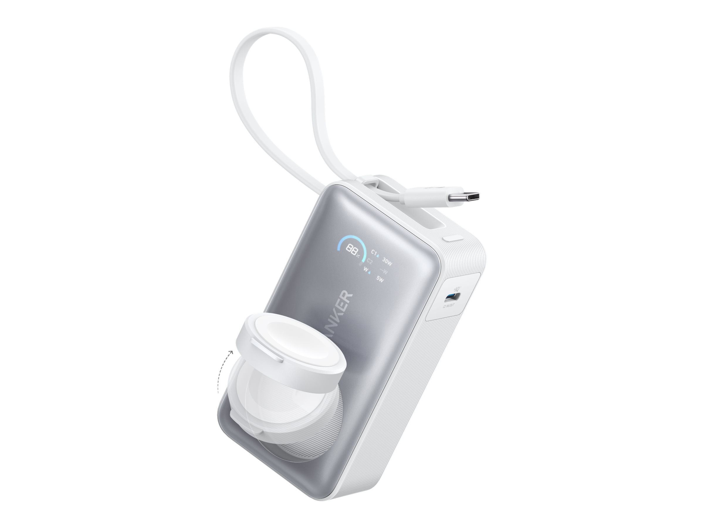 Anker MagGo Powerbank 10000mAh 35Watt 1xUSB-C Hvid