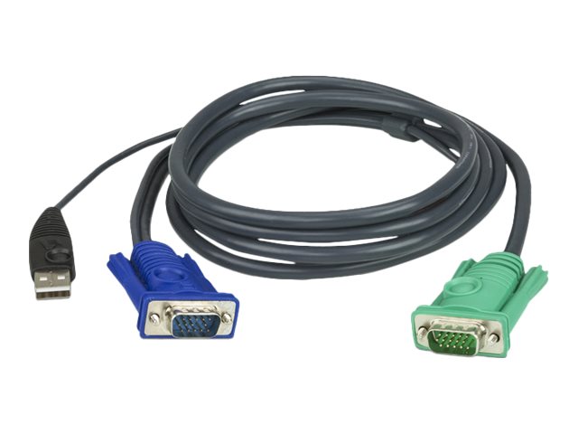 ATEN 2L-5202U Kabel til tastatur / video / mus (KVM) billede