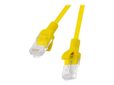 Lanberg CAT 5e Ikke afskærmet parsnoet (UTP) 25cm Patchkabel Yellow RAL 1016