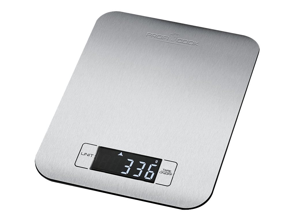 ProfiCook Køkkenvægt Rustfrit stål/sort