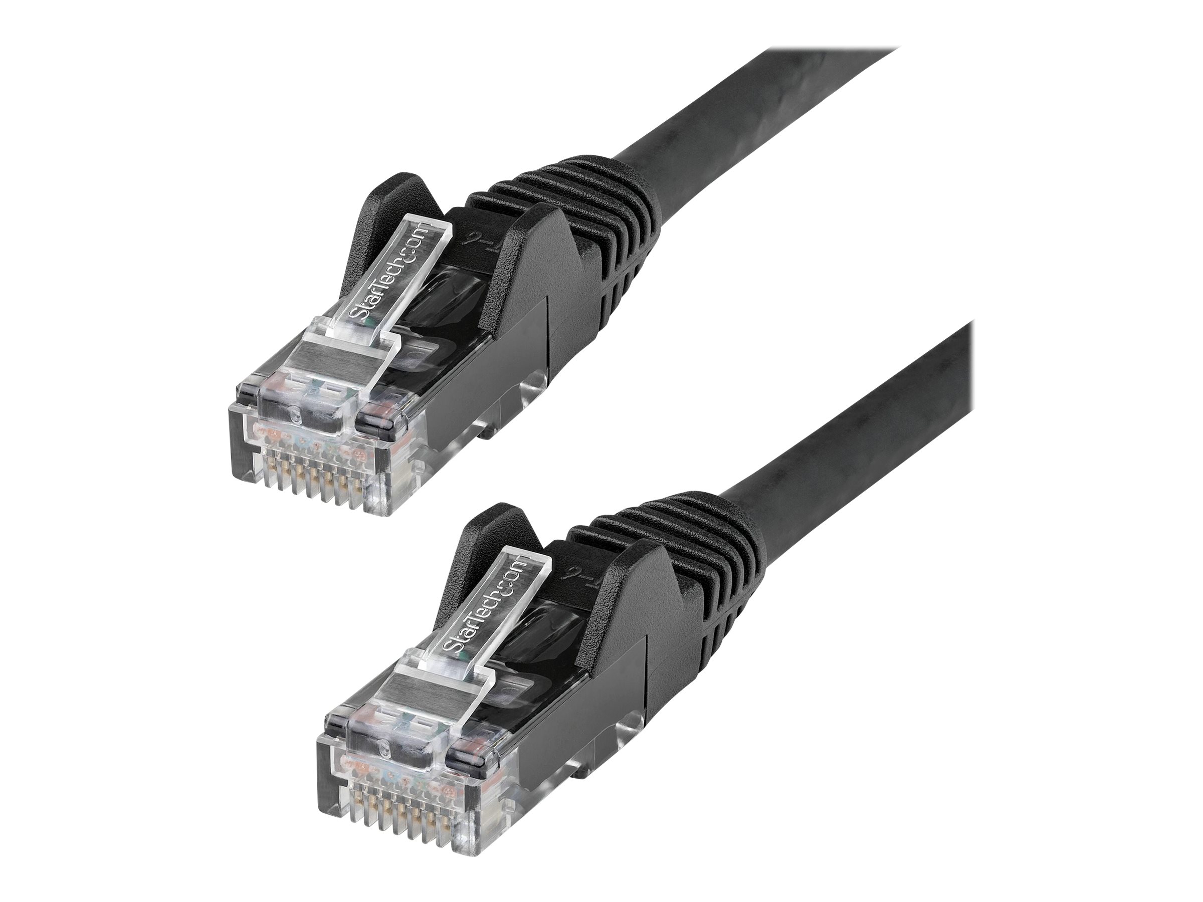 StarTech.com 50cm LSZH CAT6 Cable, 10 Snagless RJ45 100W Network Patch Cord Strain Relief, CAT 6 10GbE UTP, Black, Individually Tested/ETL, Low Smoke