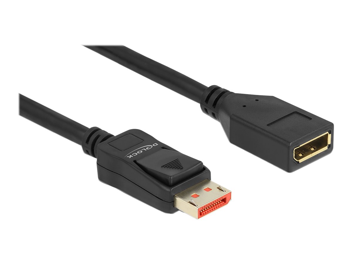 DeLOCK DisplayPort extension cable 8K 60 Hz 2 m