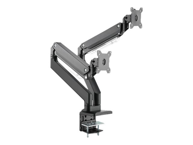 DIGITUS Dual Gas Spring Monitor Desk Mount - Maks 30 kg - Maks størrelse 15"-35"