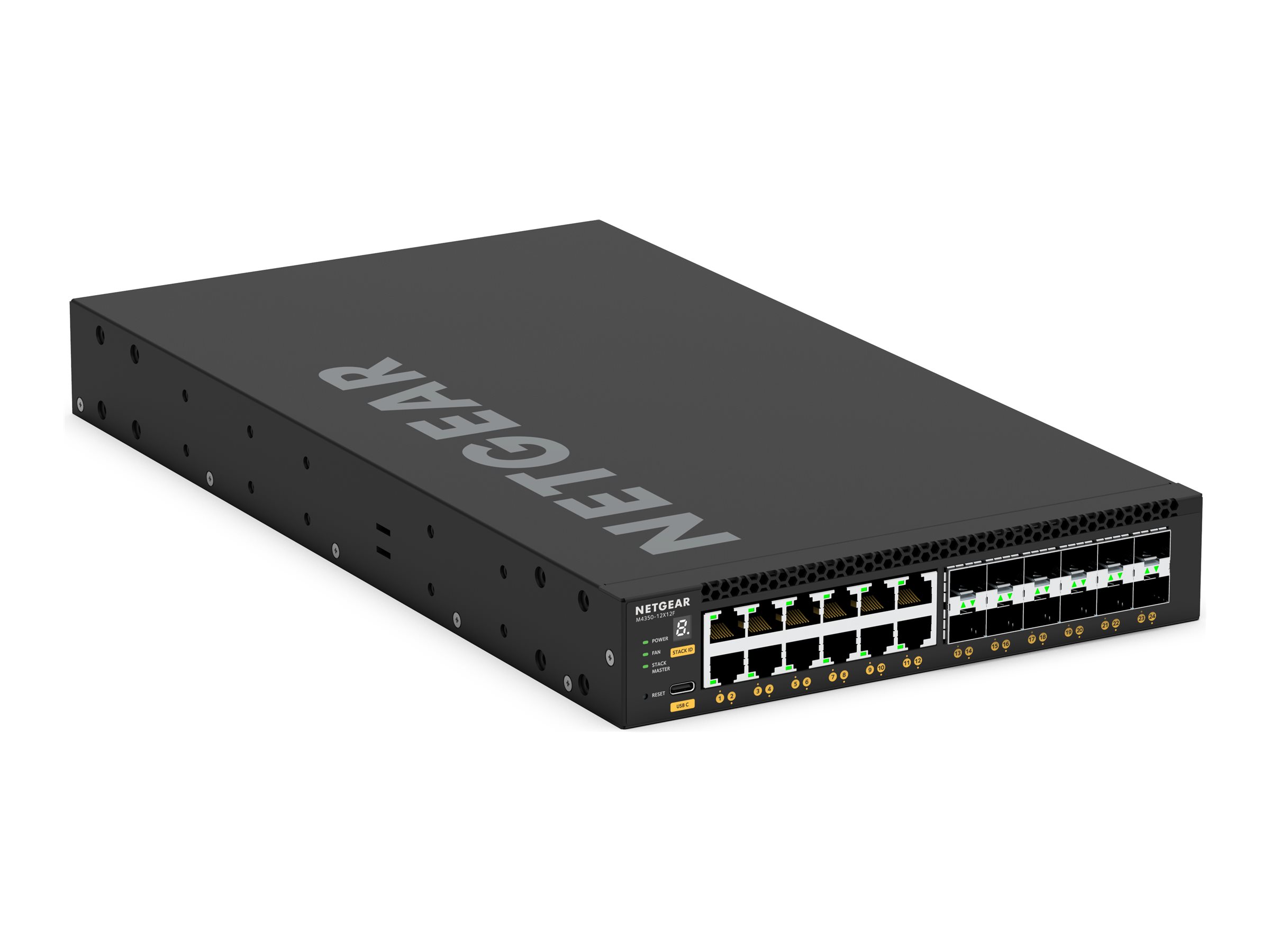 Netgear M4350-12x12f Administreret L3 10g Ethernet (100/1000/10000) 1u Sort