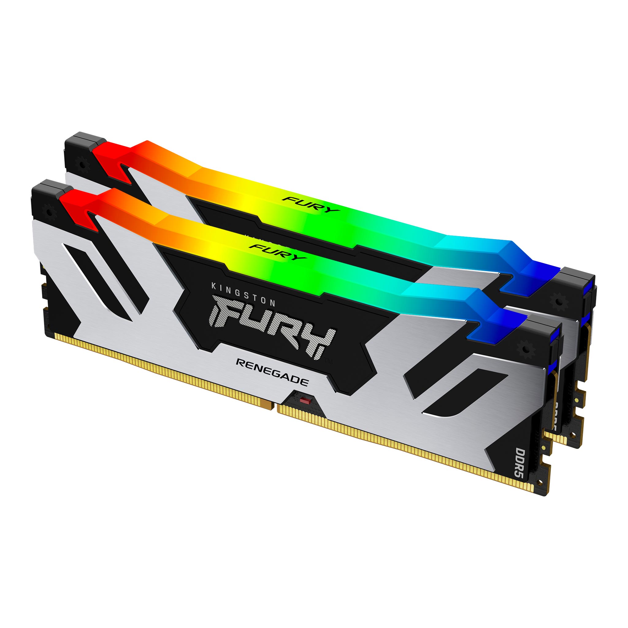 Kingston FURY Renegade RGB DDR5-6400 - 96GB - CL32 - Dual Channel (2 pcs) - Intel XMP - Sort med RGB