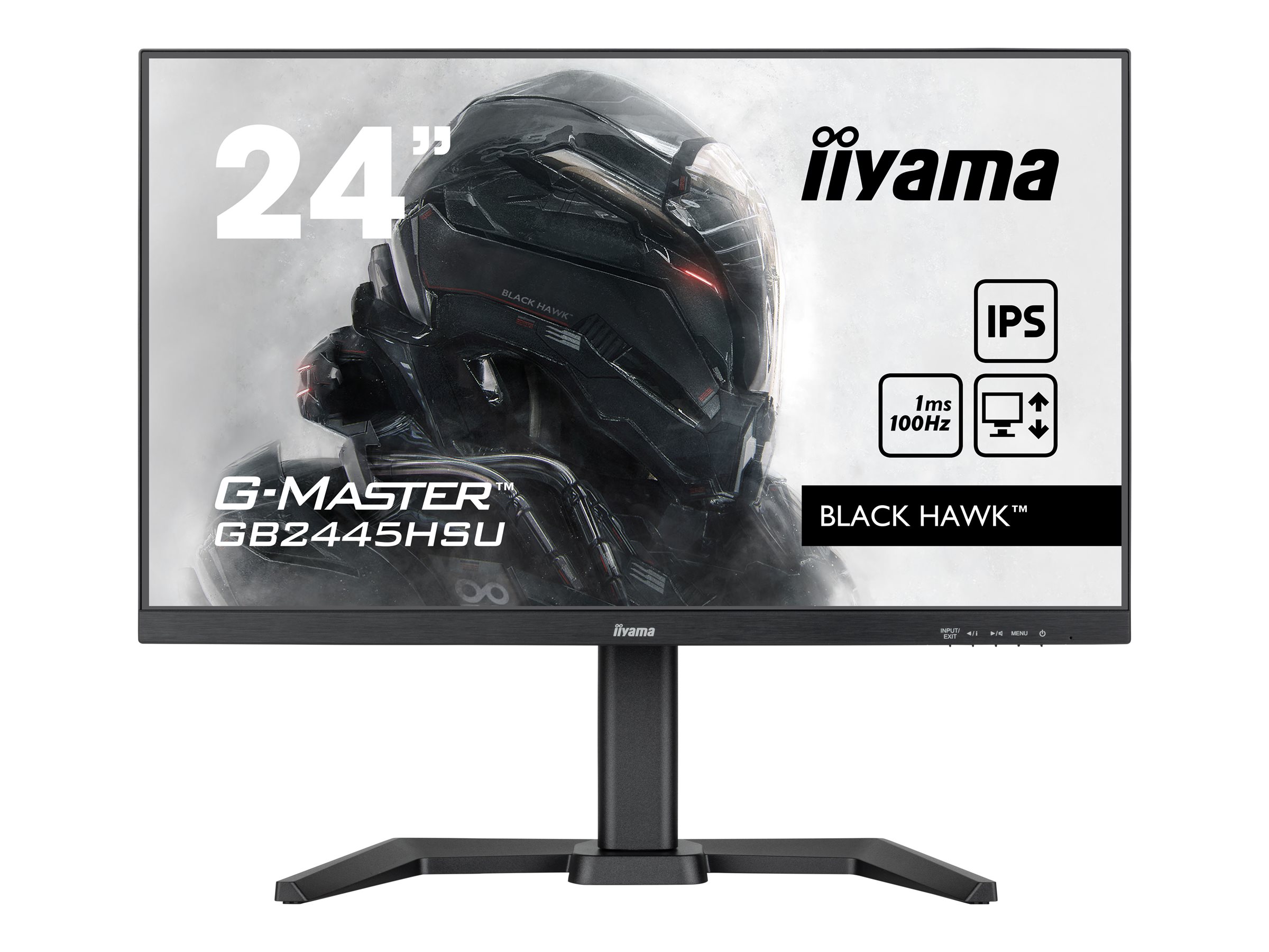iiyama G-MASTER Black Hawk GB2445HSU-B1 24" IPS 1920 x 1080 (Full HD) HDMI DisplayPort 100Hz