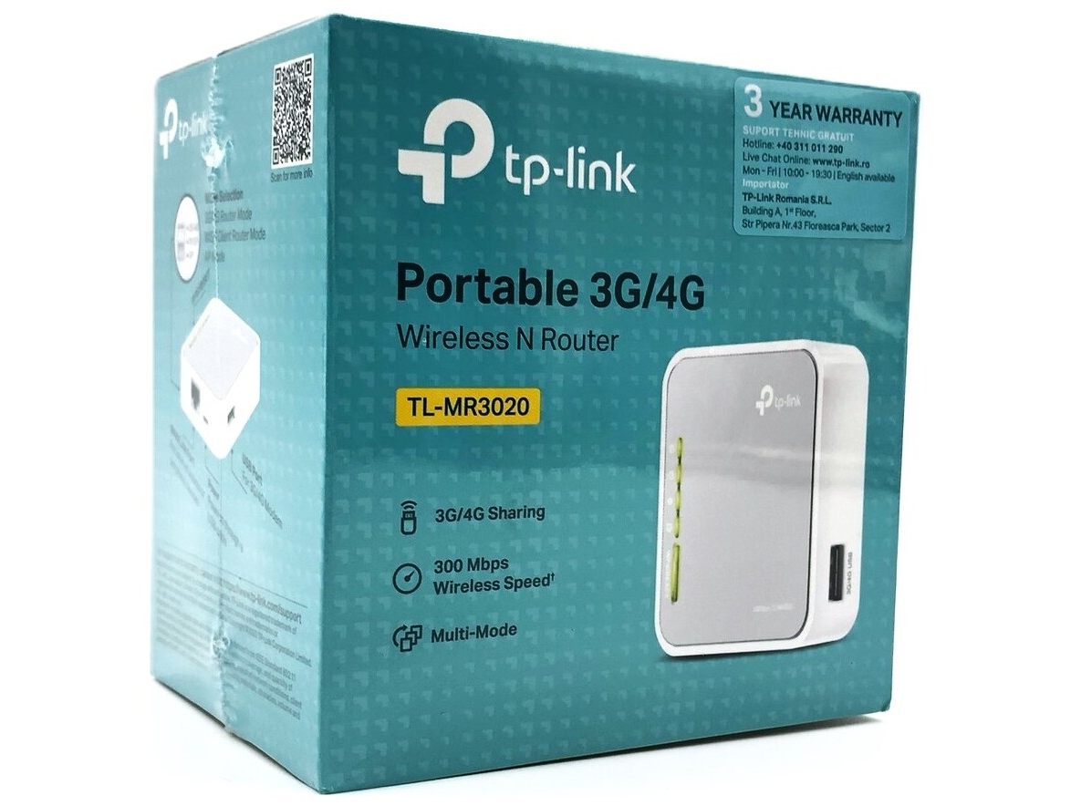TP-Link TL-MR3020 Portable 3G/4G Wireless N Router - Wireless router N Standard - 802.11n