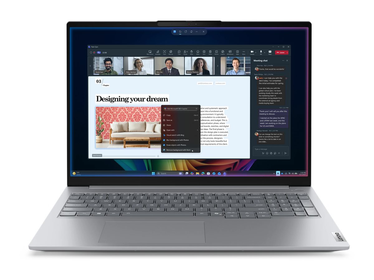 Lenovo ThinkBook 16 G9 IPL Copilot+ PC 16" 1920 x 1200 (WUXGA) 325 32GB 512GB Intel Graphics Windows 11 Pro