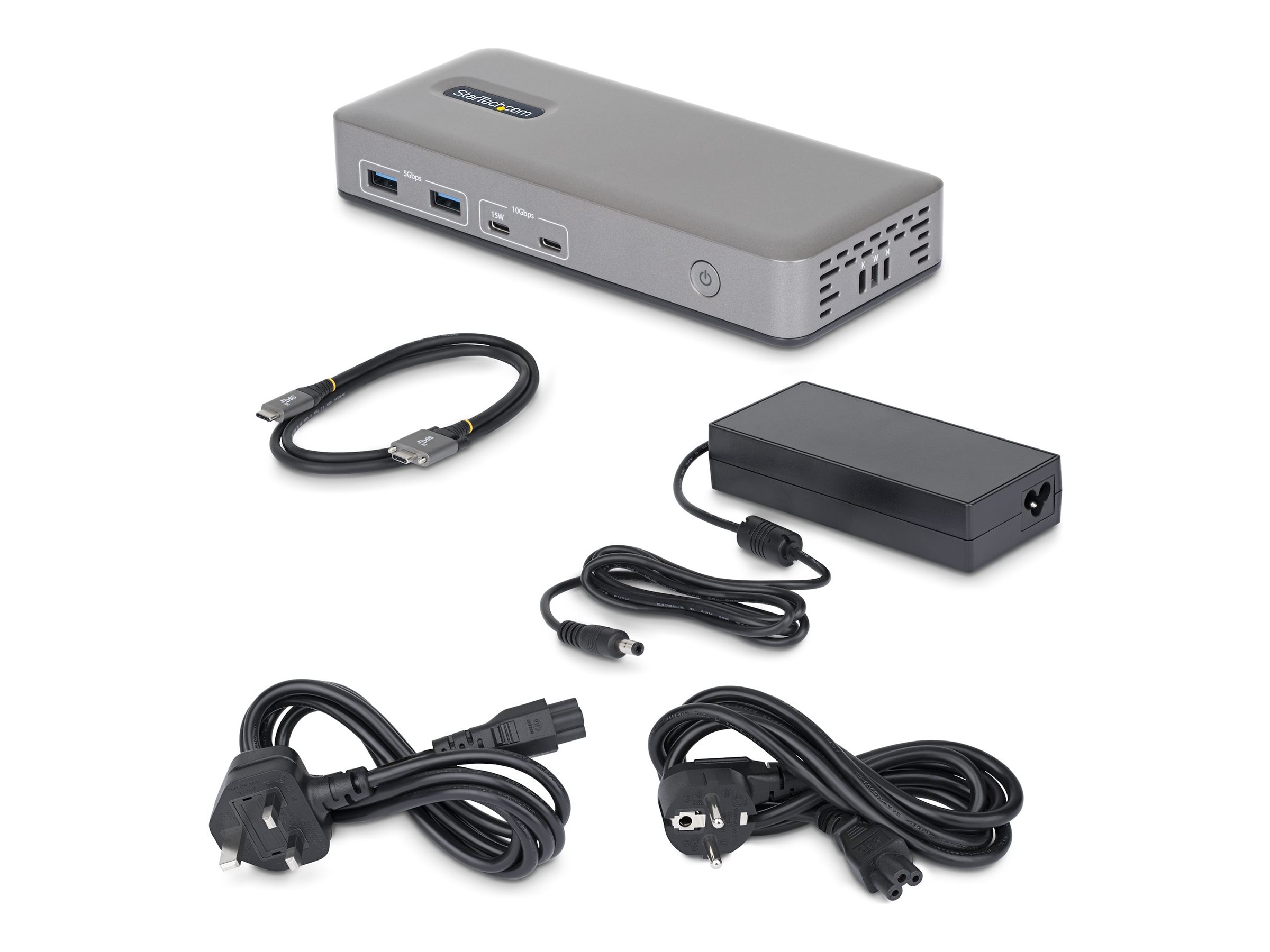 StarTech.com - docking station - USB-C 3.2 Gen 2 - 2 x DP HDMI - 1GbE