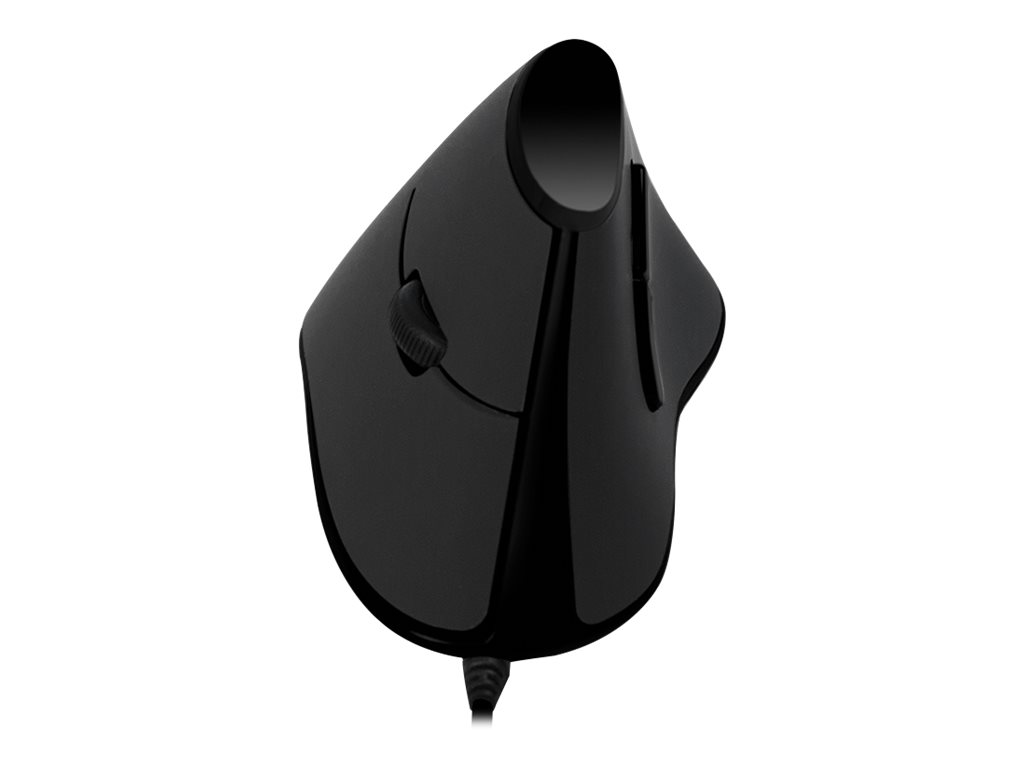 LogiLink Ergonomic vertical mouse USB 100dpi black - Vertical mouse - Optisk - 5 knapper - Sort