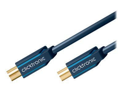 ClickTronic Koaxialkabel Premiumkabel | Koaxialkontakt  Koaxialkoppling | 15,0 m | > 95 dB