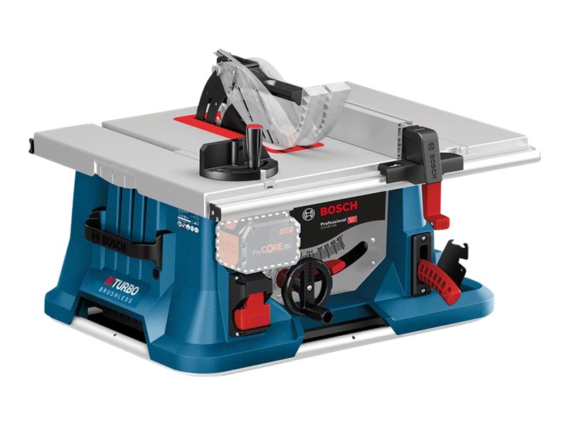 Bosch GTS Professional 18V-216 Bordsav Batteridrevet Batteri og lader ikke inkluderet