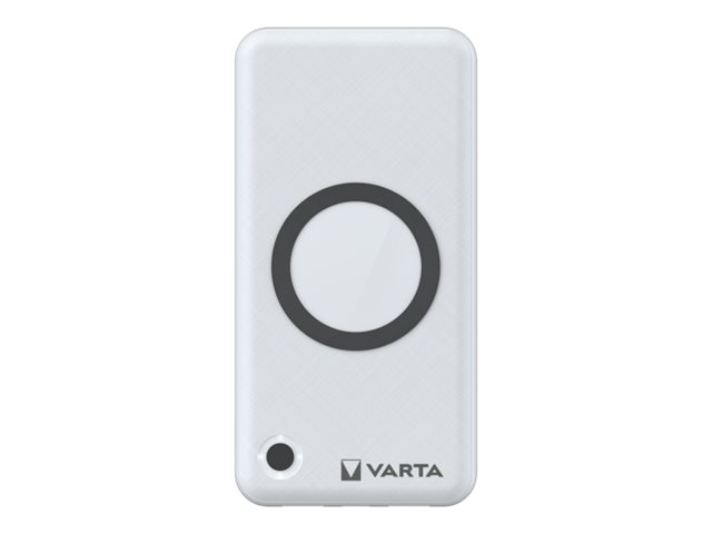 Varta - Trådløs power bank - 2-i-1 - Li-pol - 15000 mAh - 55.5 Wh - 20 Watt - 3 A - PD, QC 3.0 - 3 output-stikforbindelser (2 x USB, USB-C)