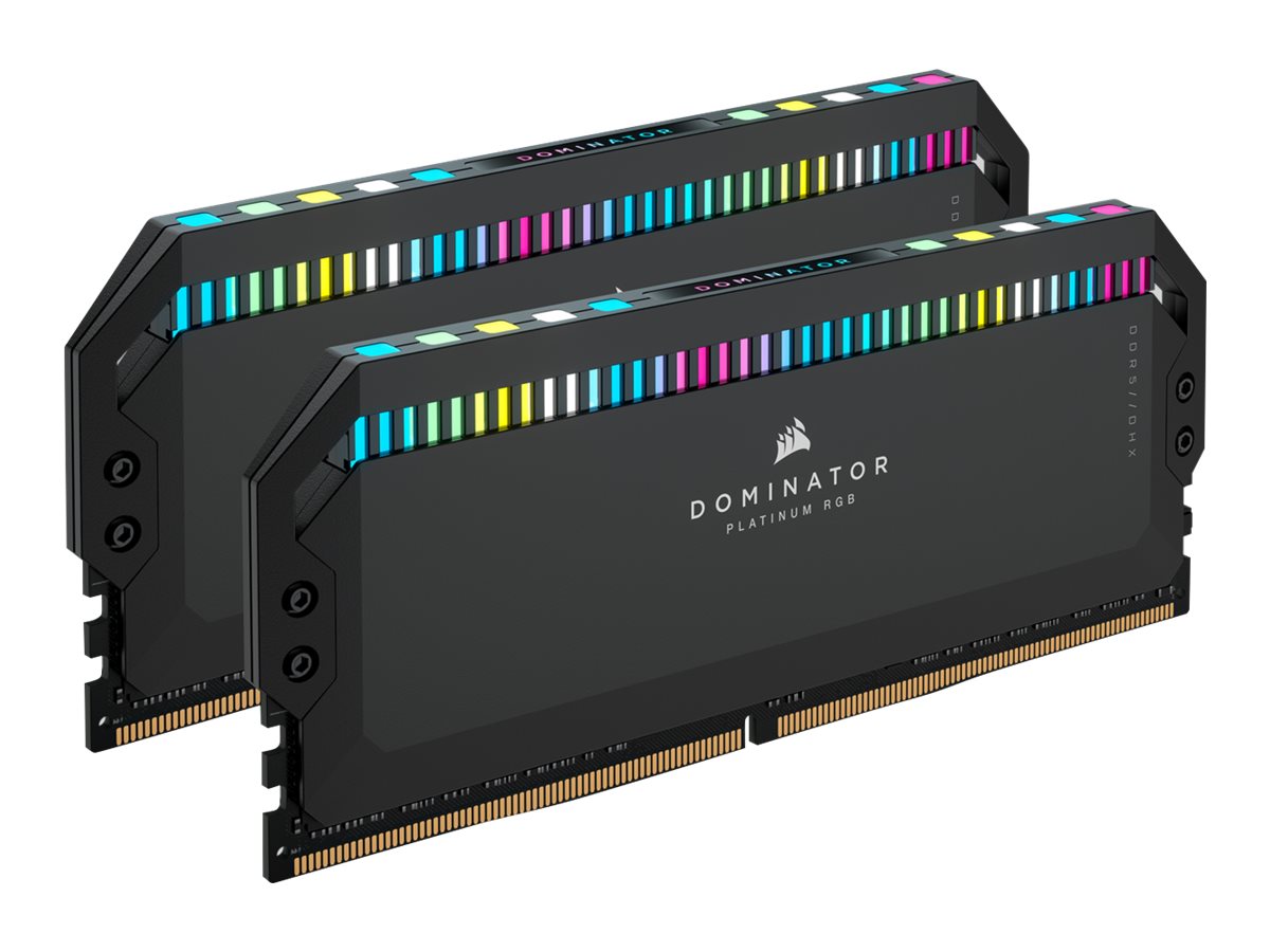 CORSAIR Dominator Platinum RGB - DDR5 - sæt - 64 GB: 2 x 32 GB - DIMM 288-PIN - 6000 MT/s / PC5-48000 - CL30 - 1.4 V - grå