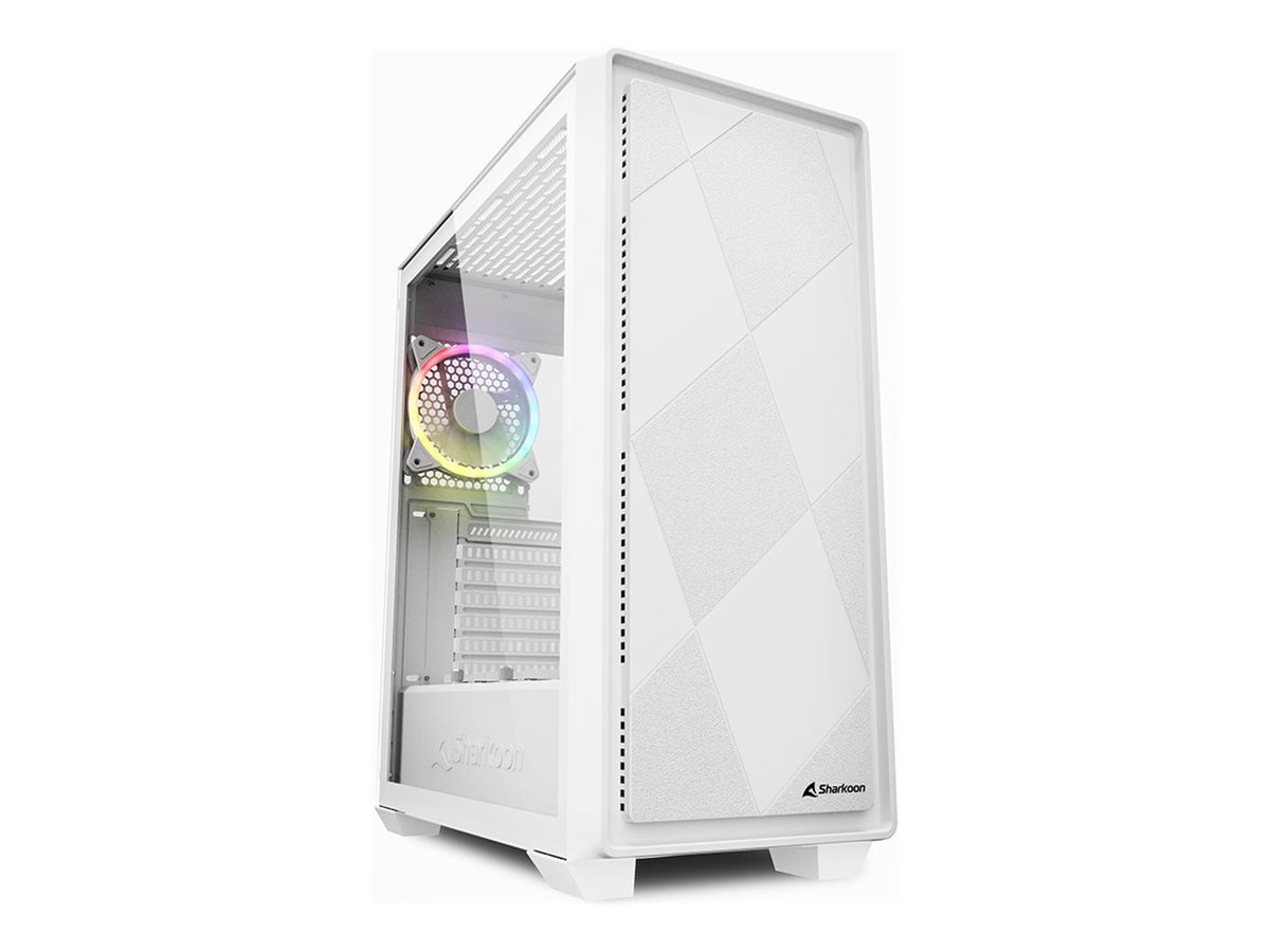 Sharkoon VS8 RGB , tower case (white, tempered glass) Kabinet - GEEKD.dk