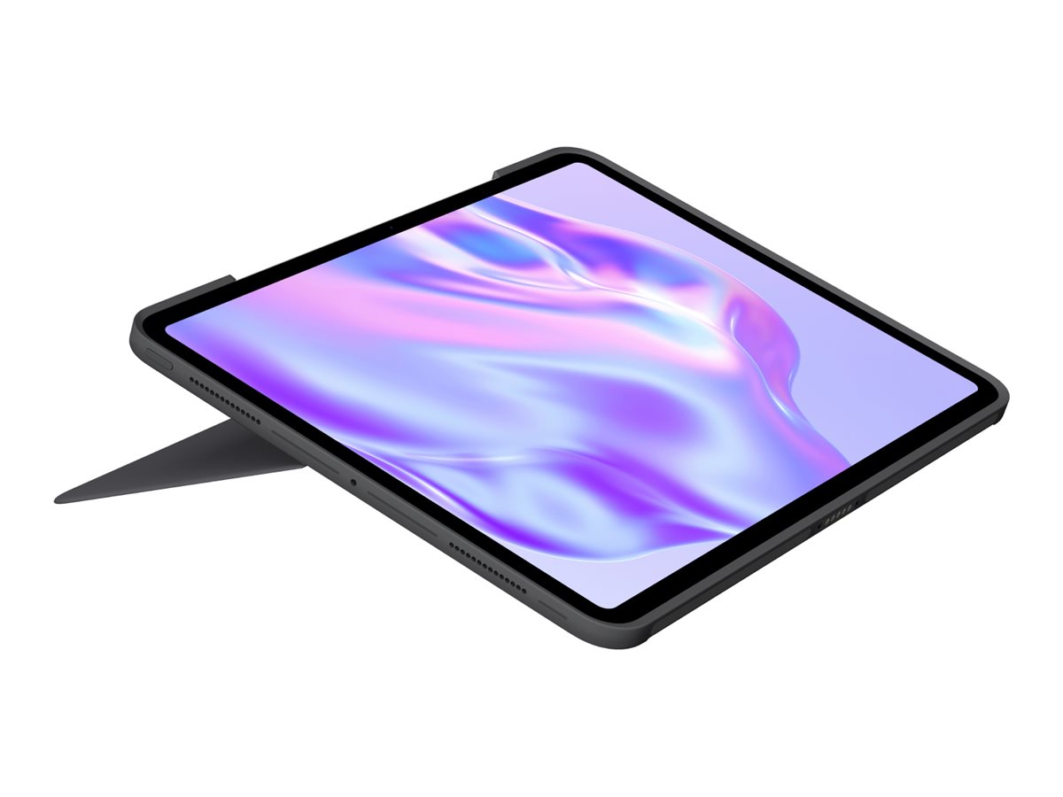 Logitech Combo Touch - Tastatur og folio-kasse - med trackpad - bagbelyst - Apple Smart connector - QWERTY - nordisk (dansk/finsk/norsk/svensk) - grafit - for Apple 13-inch iPad Pro (M4)