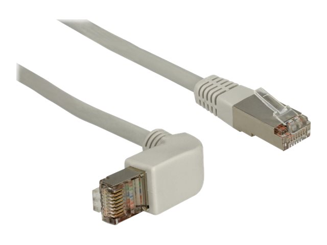 DeLOCK CAT 5e Kabel med afskærmning med folie og kobberfletning (SFTP 50cm Patchkabel Grey