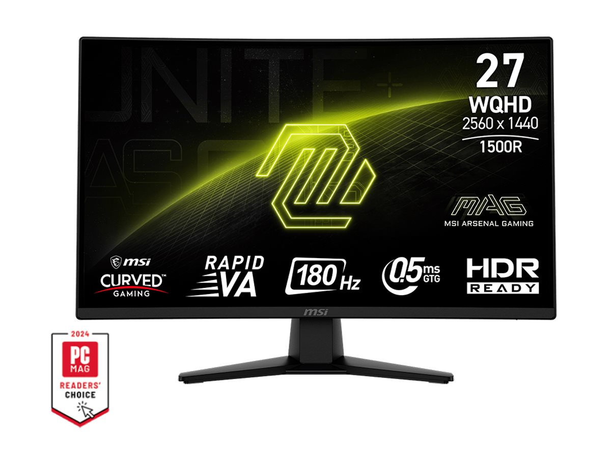 MSI MAG 274CQF 27" Rapid VA 2560 x 1440 (2K) DisplayPort HDMI 180 Hz