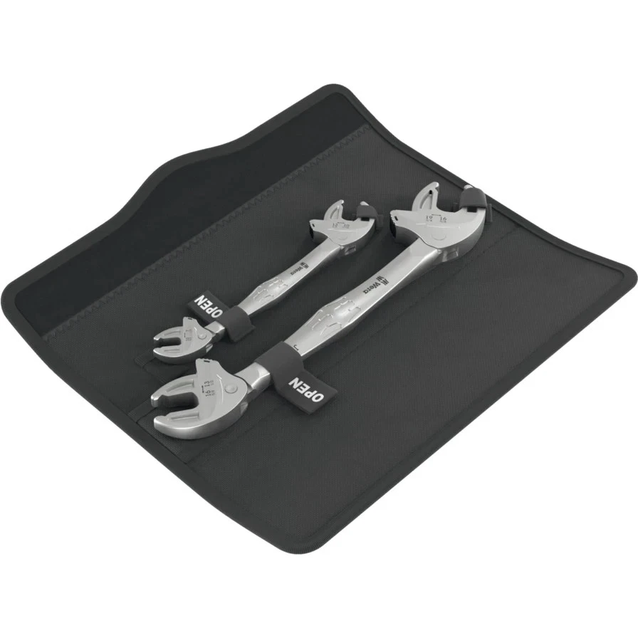 Wera 6006 Joker 2 Set 1, Skruenøglesæt, Rustfrit stål, Lige, 7,10,13,16,19 mm, 2 stk