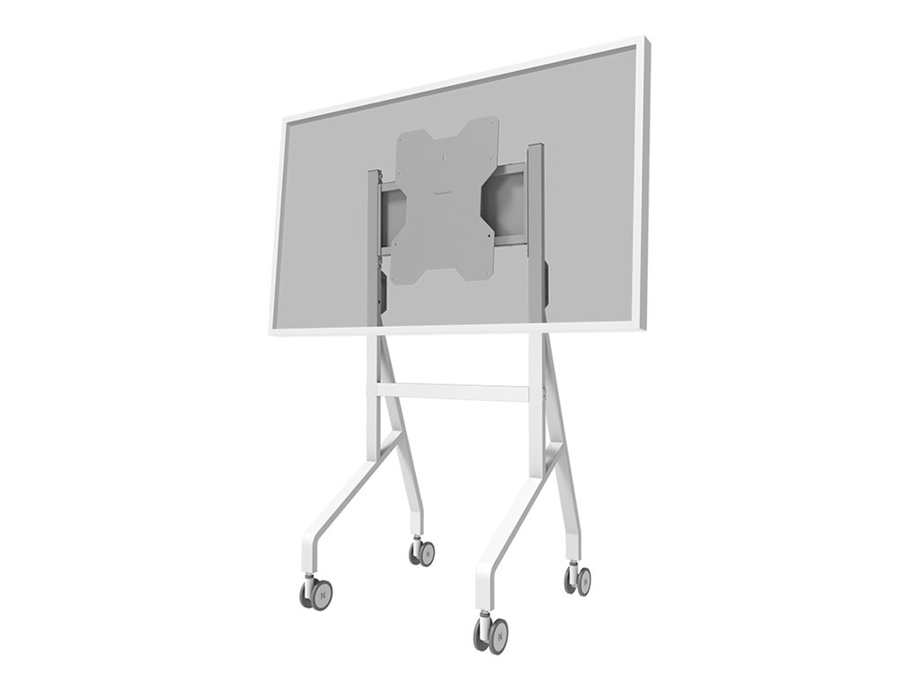 Neomounts Move Go Flip FL50-515WH1 cart - for flat panel - white - Maks 50 kg - Maks størrelse 65"