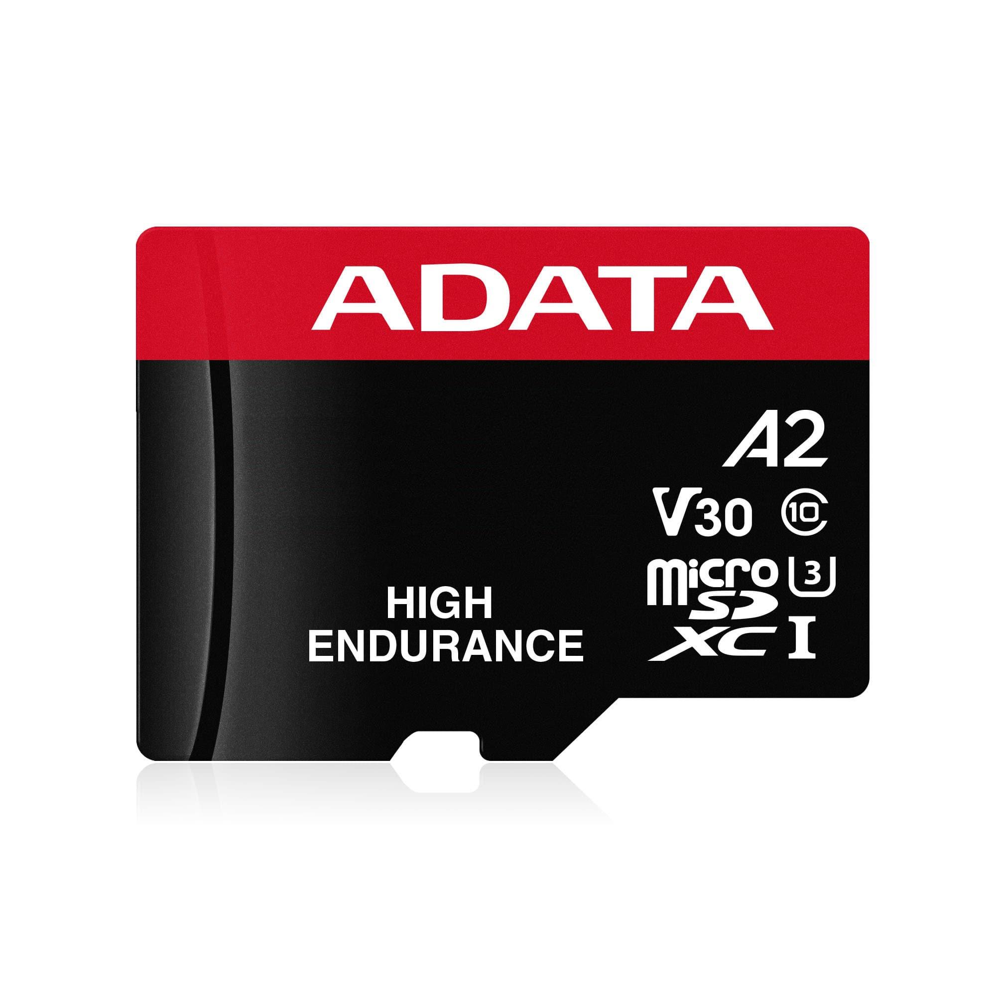 Hukommelseskort microSDXC 128 GB - ADATA High Endurance A2 UHS-I U3 V30