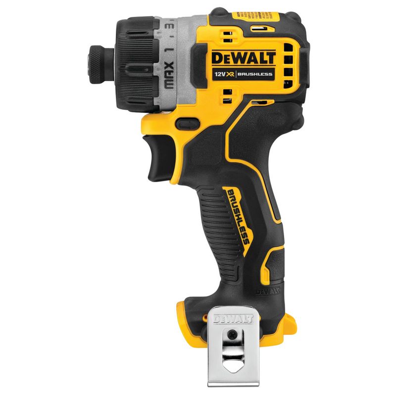 DeWALT DCF601N-XJ, Skruemaskine, Pistolhåndtag, Sort, Gul, 1100 rpm, 8 Nm, Batteri - SOLO