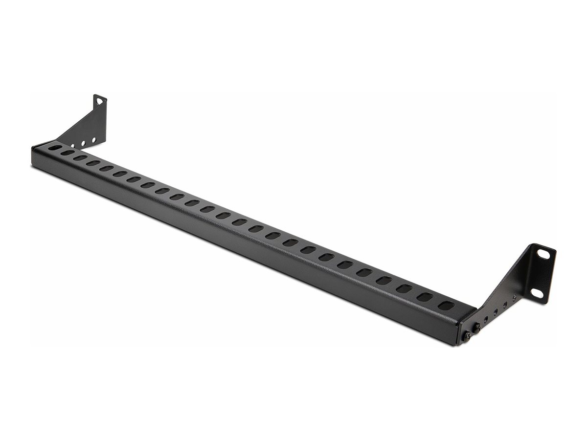 StarTech.com 1U Rack Mountable Cable Lacing Bar w/Adjustable Depth, Cable Support Guide For Organized 19" Racks/Cabinets, Horizontal Cable Guide For