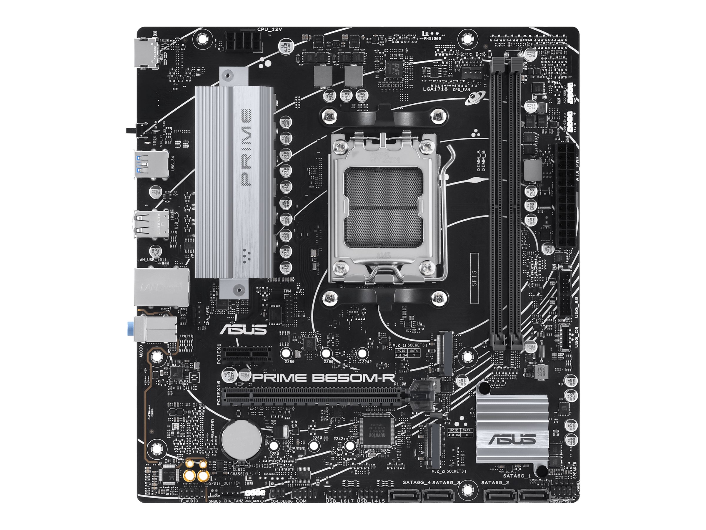 ASUS PRIME B650M-R Bundkort - AMD B650 - AMD AM5 socket - DDR5 RAM - Micro-ATX