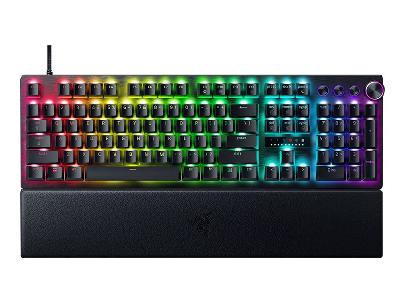 Razer Huntsman V3 Pro - Tastatur - 100% - full size - backlit - USB - QWERTY - USA - tastkontakt: Razer Analog Optical Switches (Gen-2)