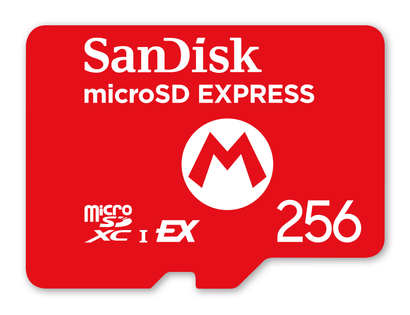 Nintendo Switch 2 Micro SD SANDISC 256 GB SD Kort - GEEKD.dk