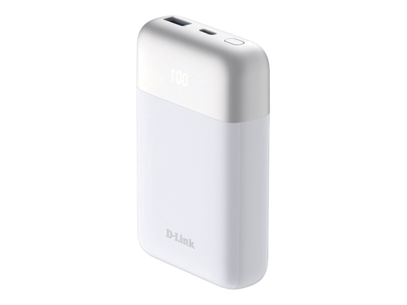 D-Link DPP-101 Powerbank 10000mAh 18Watt 1xUSB-A 2.0 1xUSB-C Hvid
