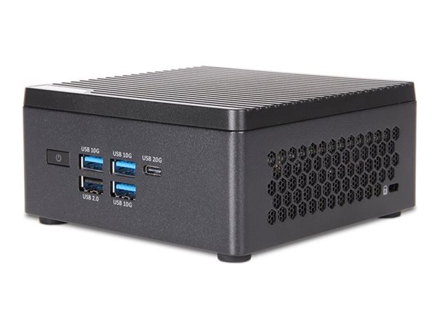 TERRA PC-Micro 6100V1 - GREENLINE - Micro PC Core Ultra 5 125H / op til 4.5 GHz - RAM 16 GB - SSD 500 GB - NVMe - Intel Arc Graphics - Gigabit Ethernet, 2.5 Gigabit Ethernet, Bluetooth 5.3, IEEE 802.11ax (Wi-Fi 6E) - Win 11 Pro - skærm: ingen