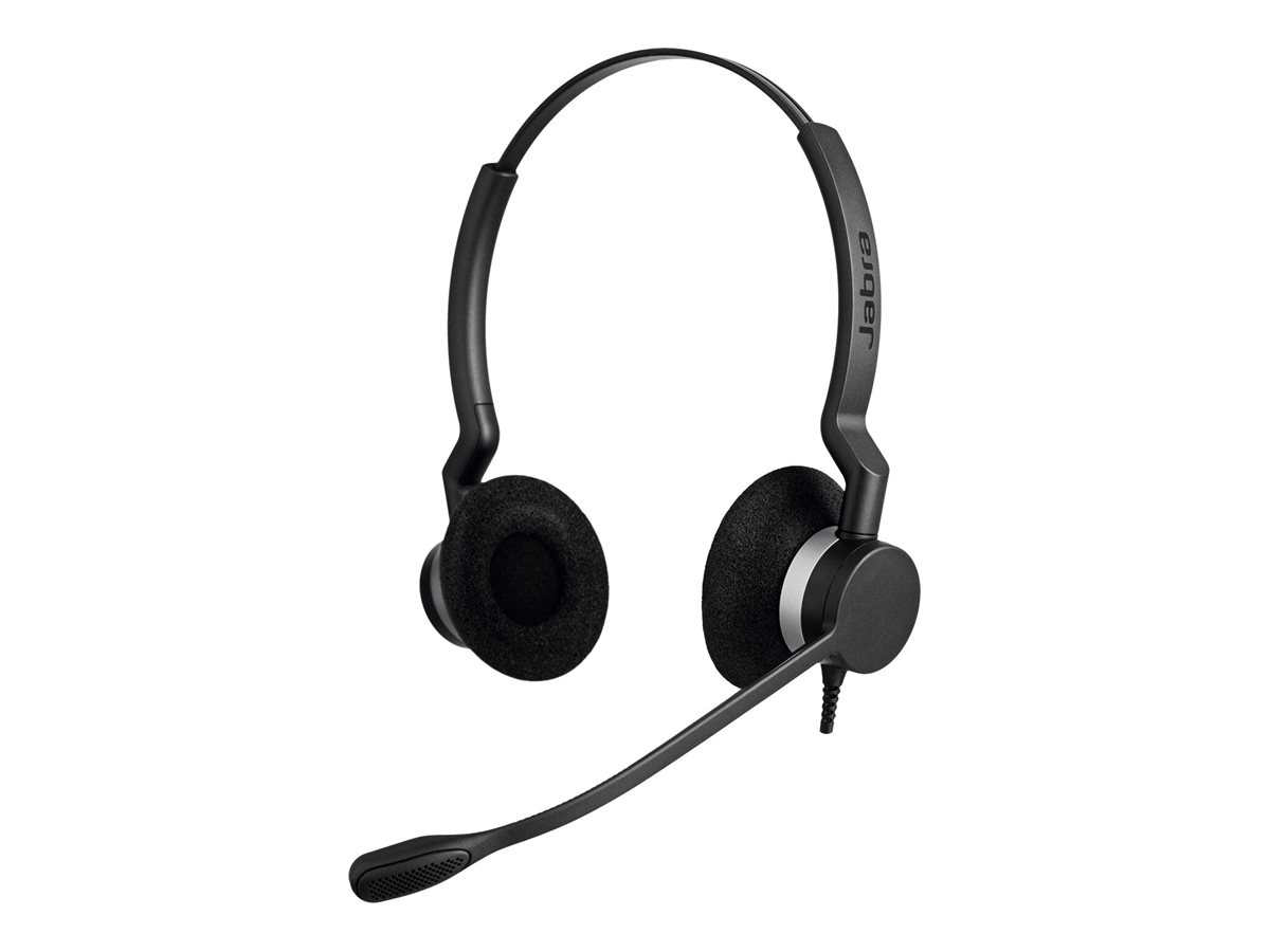 Jabra BIZ 2300 USB-C UC Duo Kablet Høretelefoner Sort