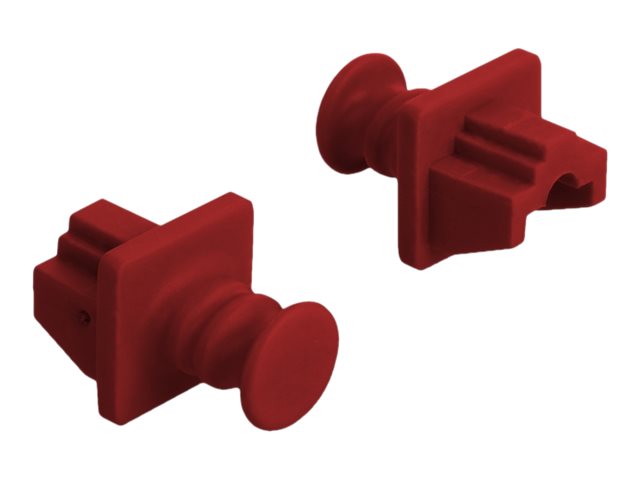 Delock for RJ45 - Støvdække - rød (pakke med 10)