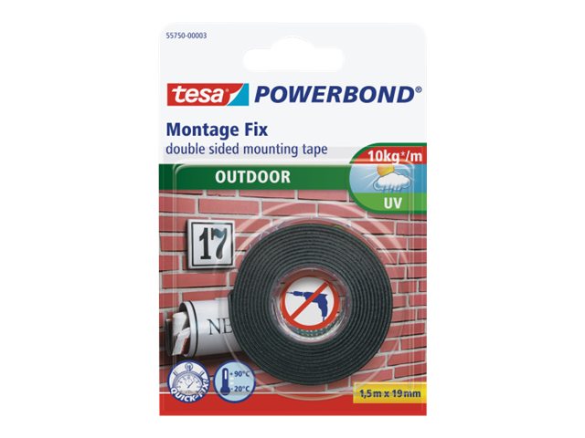 Tesa Powerbond Hvid Dobbeltsidet tape