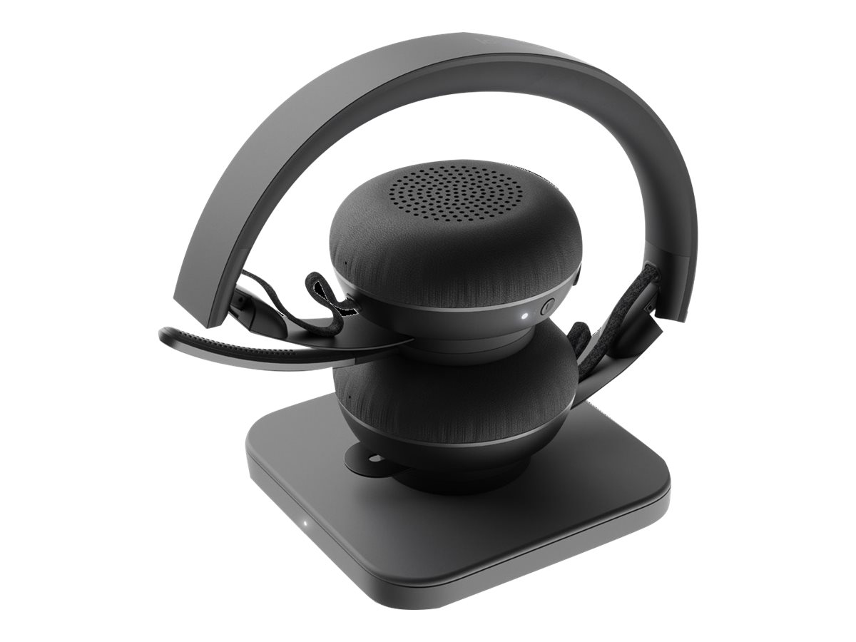 Logitech Zone Wireless MS - Headset - på øret - Bluetooth - trådløs - aktiv støjfjerning