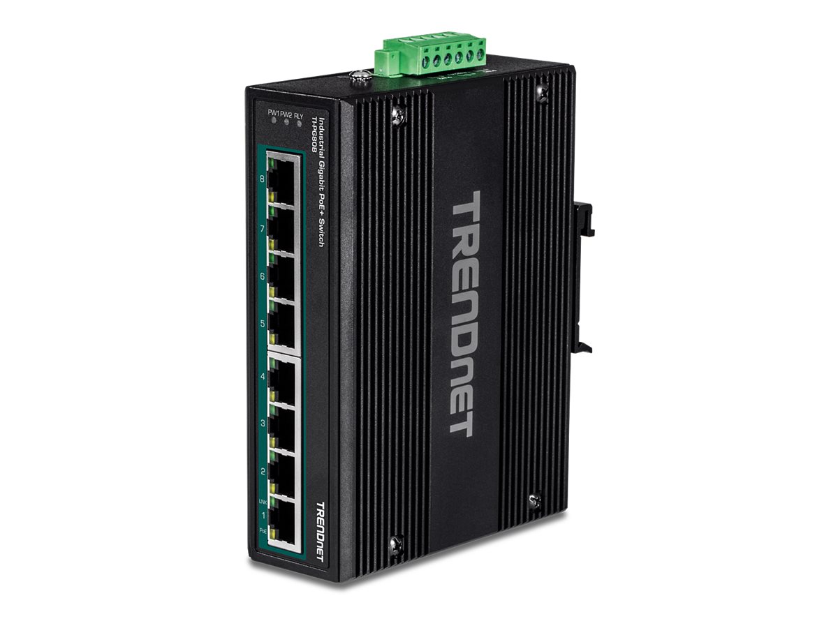Trendnet Ti-pg80b Netværksswitch Gigabit Ethernet (10/100/1000) Strøm Over Ethernet (poe) Sort