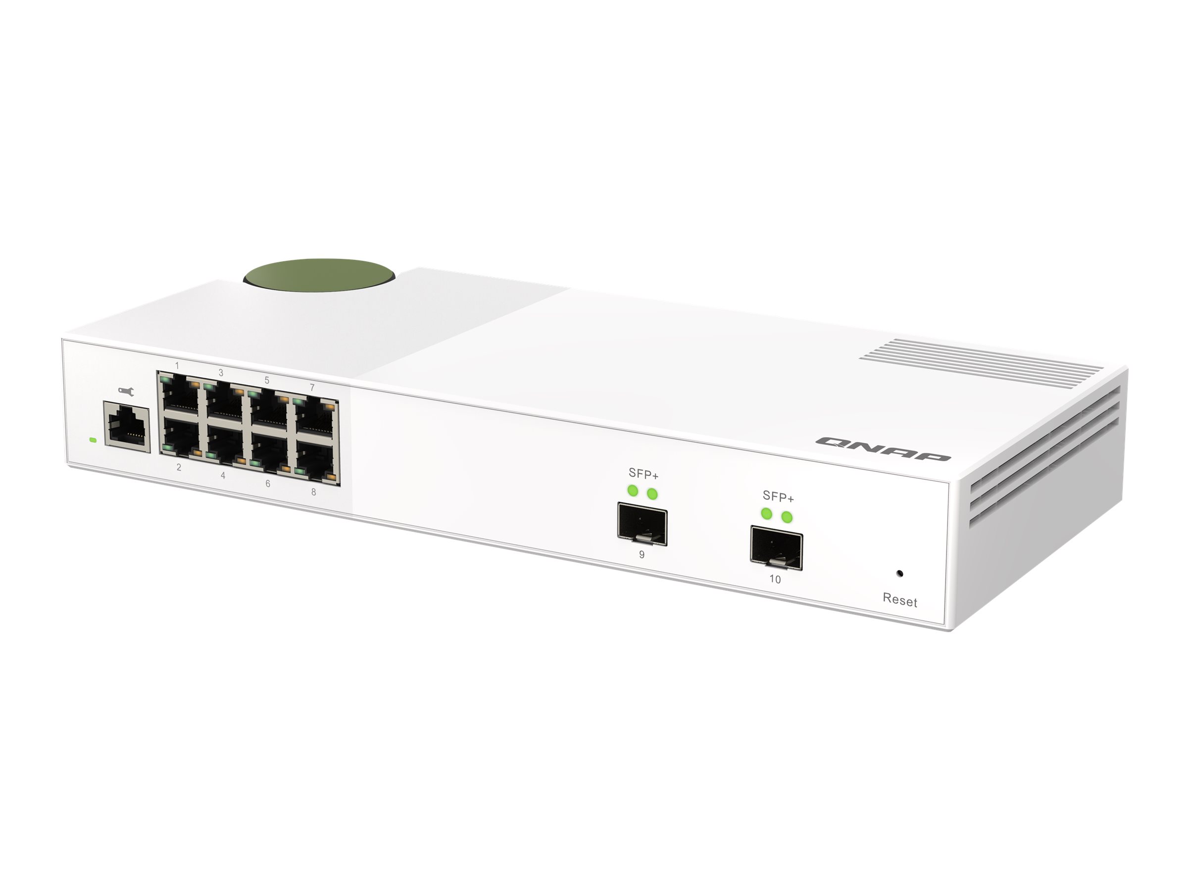 QNAP QSW-M2108-2S - Switch - Administreret - 2 x 10 Gigabit SFP+ + 8 x 2.5GBase-T - desktop