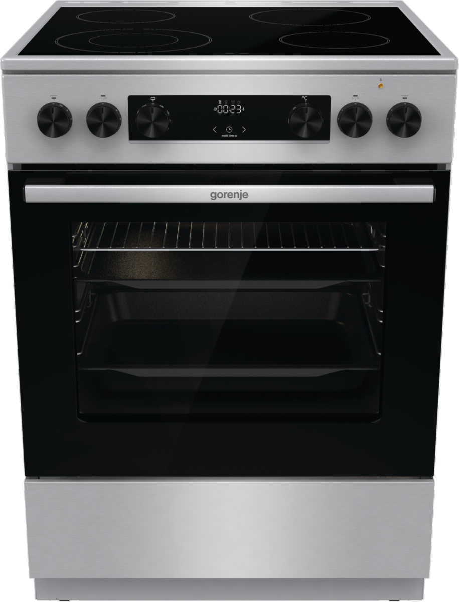 Gorenje GECS6C70XC komfur og ovn Fritstående komfur Elektrisk Spolekogeplade Rustfrit stål billede