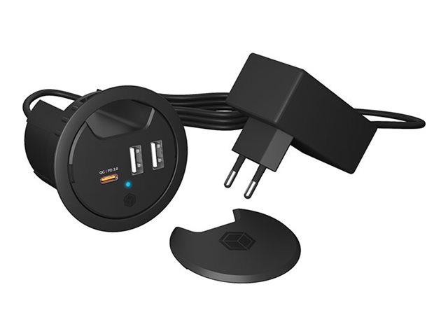 ICY BOX IB-HUB1407 - hub - 3 ports USB hub - 3 ports - Sort