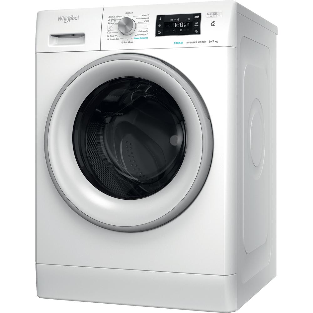 Whirlpool FFWDB 976258 SV EE vaskemaskine - tørretumbler Fritstående Front-læsning Hvid E