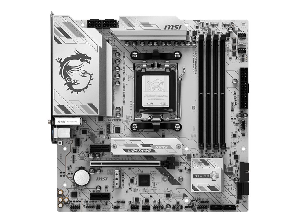 MSI B850M GAMING PLUS WIFI6E Bundkort - AMD B850 - AMD AM5 socket - DDR5 RAM - Micro-ATX