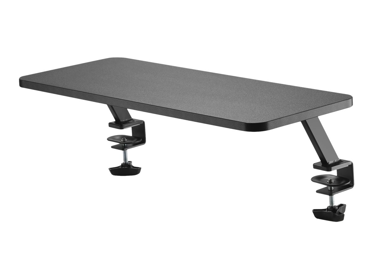 StarTech.com Monitor Riser Stand - Clamp-on Monitor Shelf for Desk - Extra Wide 25.6" (65 cm) For up to 34" Monitors - Black (MNRISERCLMP)