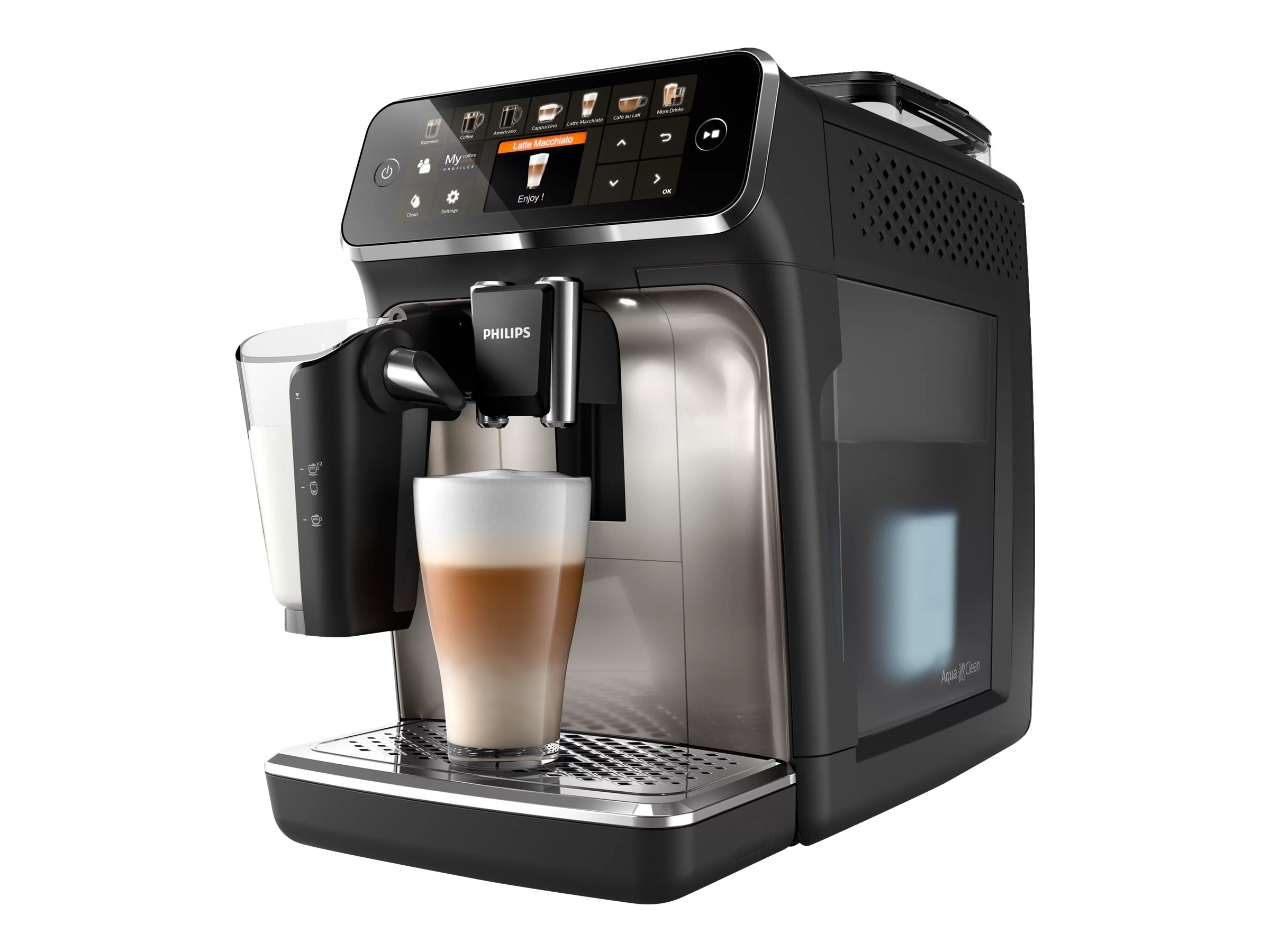 Philips 5400 series EP5447 - Automatisk kaffemaskine med mælkeskummer - 15 bar - sort